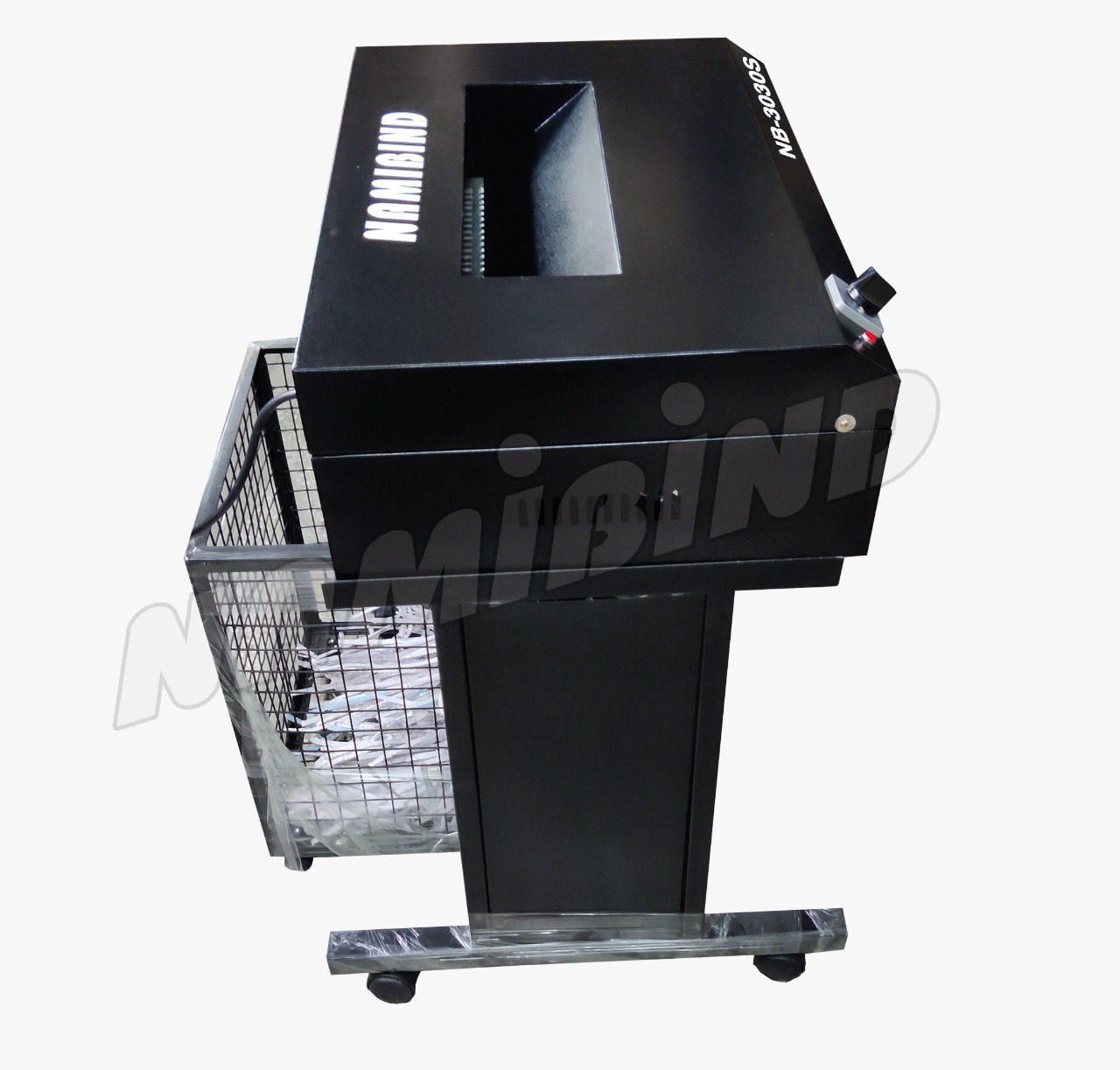 Namibind NB-3030S Commercial Strip-Cut Shredder, 30/35 Sheets Capacity, 8mm Straight Cut, 60L Bin, MS Metal Body - Image 2