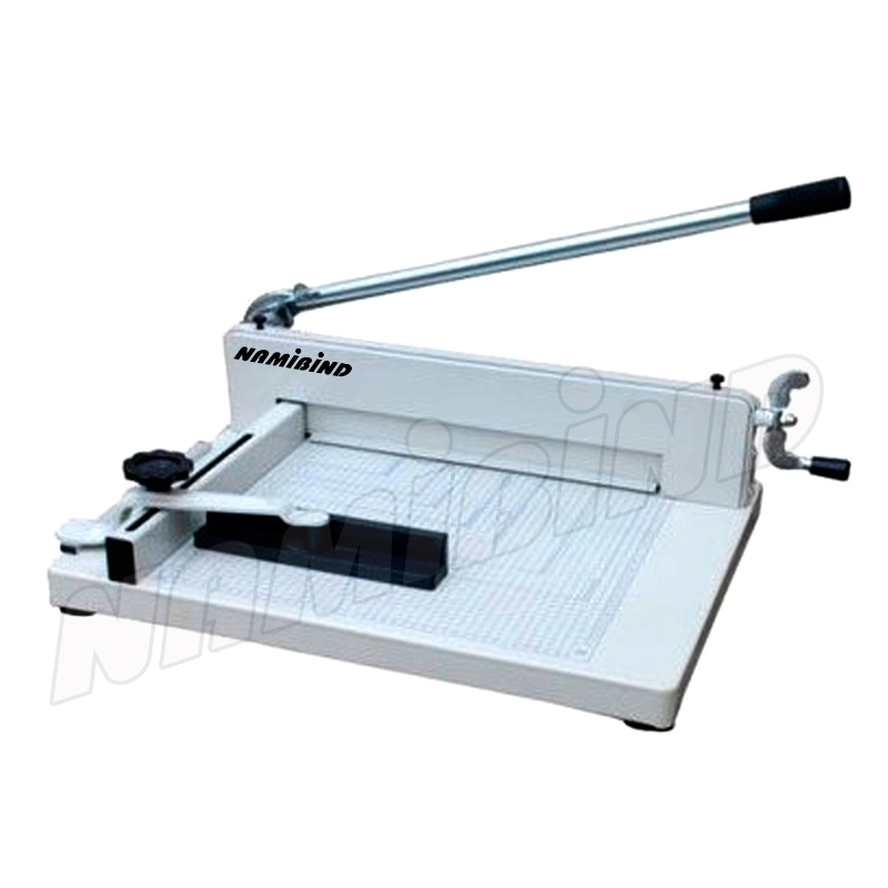Namibind NB-858 A4 Heavy-Duty Manual Paper Cutter 300 Sheet Capacity, Metal Base, Ideal for Office, Book Binder, Publisher, School