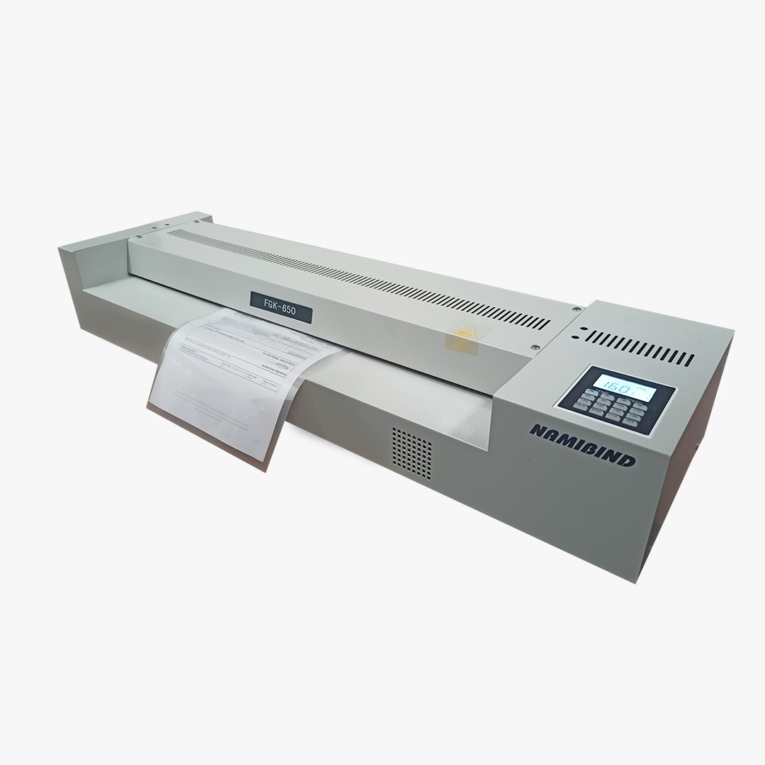 Namibind FGK-650 Heavy Duty 650 mm Document Lamination Machine, 2 mm Max Thickness, Infrared & Dual Heating, With 4 Silicon Rollers, Adjustable Speed for Professional Use