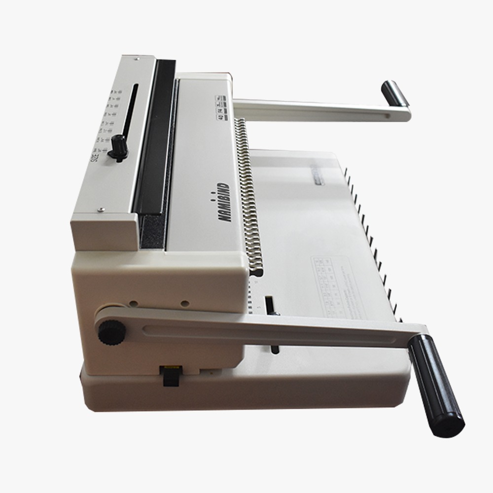 Namibind T970 Manual Wiro Binding Machine, 12-Sheet Punch Capacity, 120-Page Binding Thickness, 14.3 mm Wire, 3:1 Pull Push Pins - Image 2