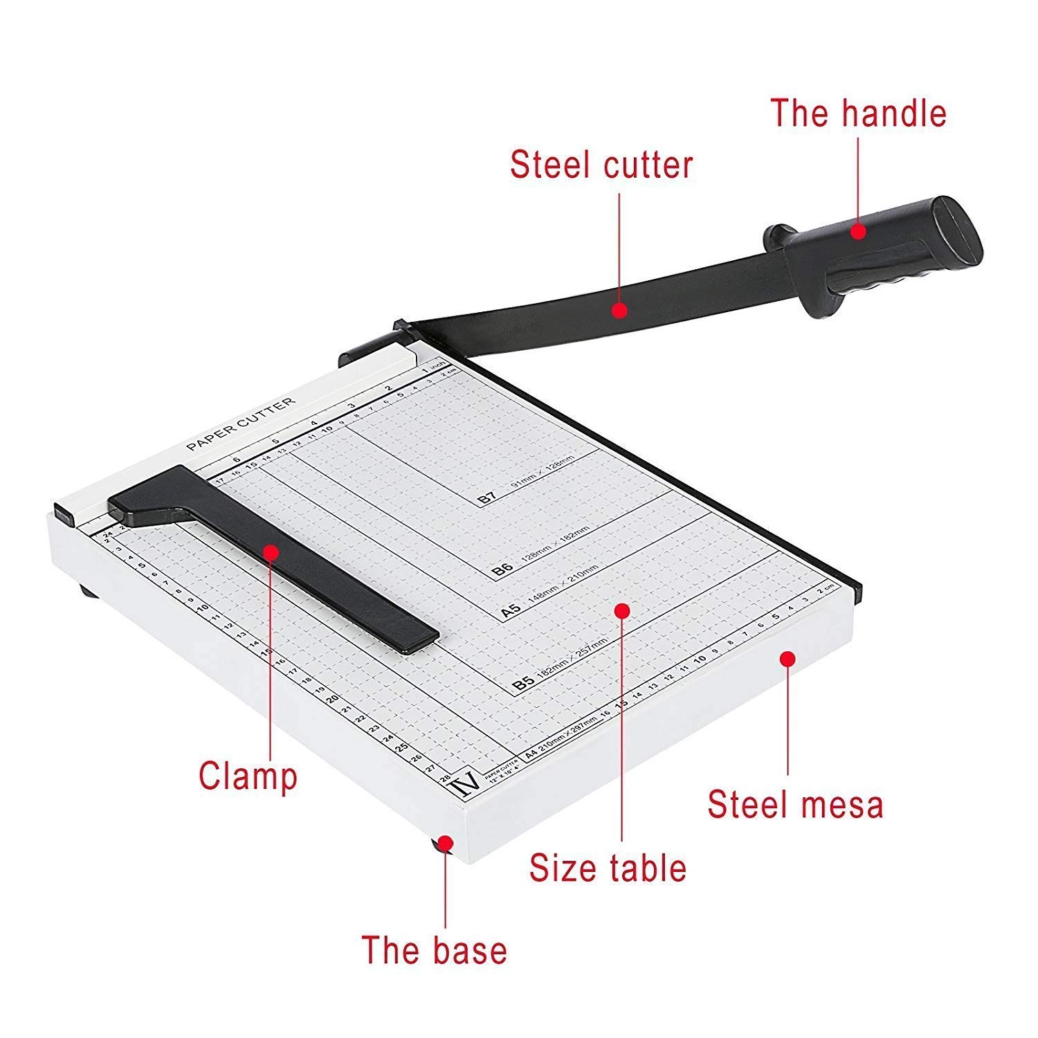 Namibind NB-12 Manual A4 Paper Cutting Machine With Cutting Capacity 8-10 Sheets - Image 3