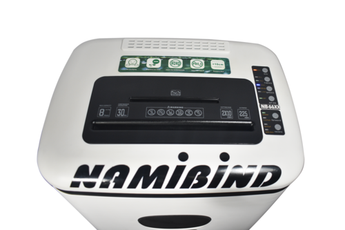 Namibind NB-62X Micro-Cut Paper Shredder With Air purifier, 8-Sheet Capacity, 2x10mm Shred Size, 22L Bin, 220mm Throat, Shreds Paper, CD, Credit Cards, Thermal Shutdown - Image 4