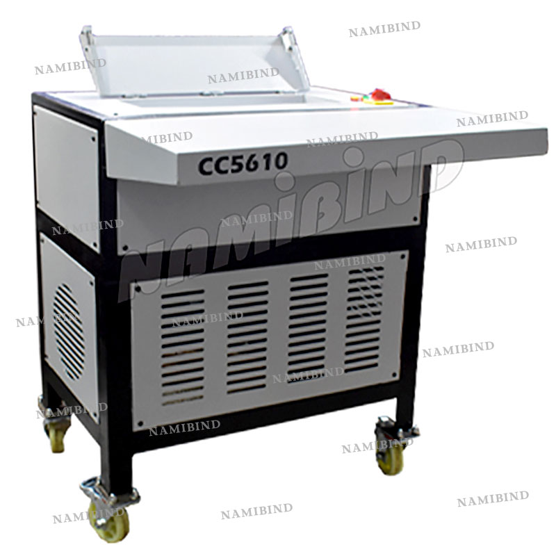 Namibind CC-5610 Cross-Cut Industrial Shredder | 50-55 Sheet Capacity | 5×60mm Cross-Cut | 460mm Feeding Size | 3HP Crompton Motor | Single Phase | Gear Drive | EN8 Solid Steel Cutters 150 Kg/Hr Shredding Capacity - Image 3