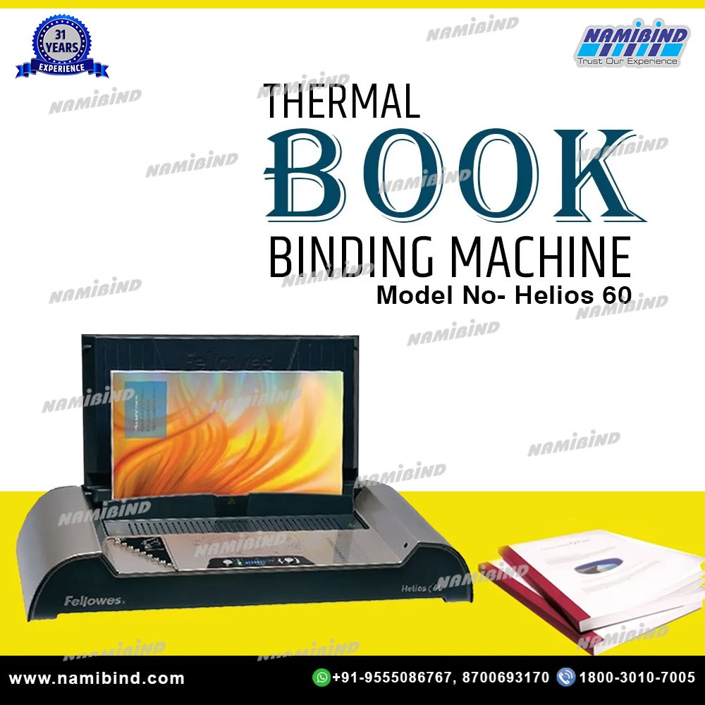Fellowes Helios 60 Thermal Binding Machine | Heavy Duty Office Book Binder | 600 Sheets Capacity | Auto Shut Off - Image 4