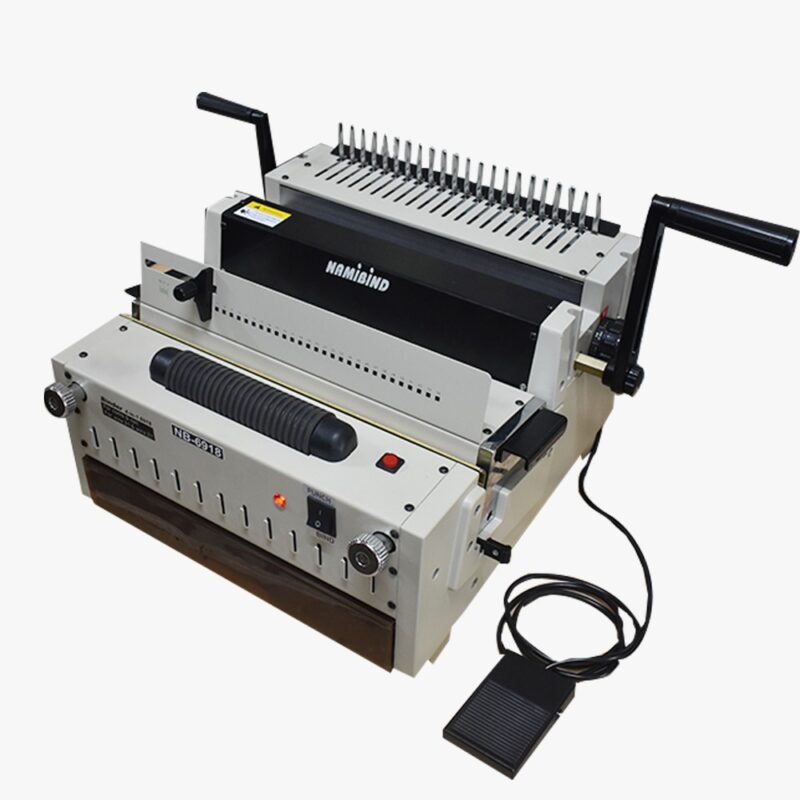 Namibind NB-6918 Multi-Function Binding Machine, 30-Sheet Punch Capacity, 500-Page Comb/Coil, 250-Page Wire 2:1, 120-Page Wire 3:1