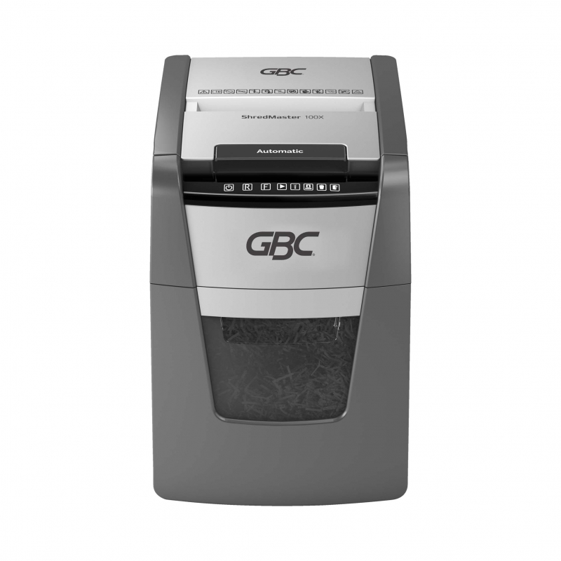 GBC Auto+ 100X Cross Cut Shredder | 100 Sheet Auto Feed, P-4 Security, 34L Bin Ideal for Offices & Personal Use - Image 2