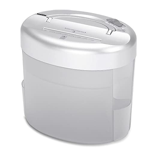 Namibind ES-4 Executive Cross-Cut Paper Shredder | 4 Folded Sheet Per Pass | 1.3L Bin | 4.5-Inch Throat Width | 40-Sheet Basket | Compact Design | Silver-Gray - Image 2