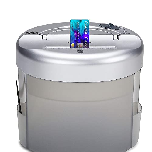 Namibind ES-4 Executive Cross-Cut Paper Shredder | 4 Folded Sheet Per Pass | 1.3L Bin | 4.5-Inch Throat Width | 40-Sheet Basket | Compact Design | Silver-Gray - Image 6