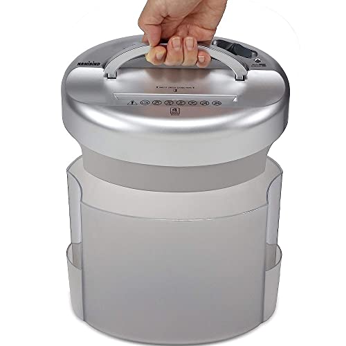 Namibind ES-4 Executive Cross-Cut Paper Shredder | 4 Folded Sheet Per Pass | 1.3L Bin | 4.5-Inch Throat Width | 40-Sheet Basket | Compact Design | Silver-Gray - Image 5