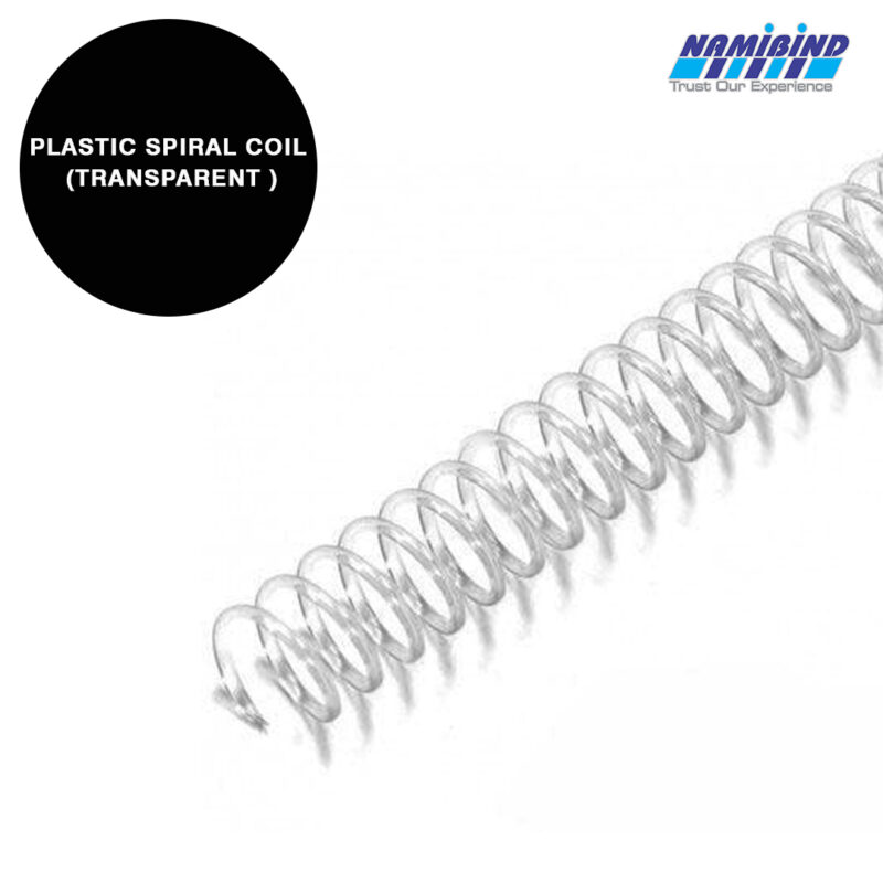 Namibind 10 mm Spiral Binding Ring Coil, A4 Size, 50-60 Sheet Capacity, Pack of 100 Pcs, Imported ABS Plastic, Ideal for Books, Notebooks, Registers, Diaries