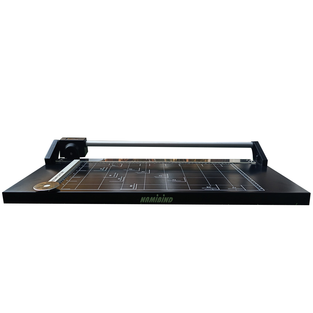 14 Inch Rotary Paper Trimmer Heavy Duty Metal Base | 800 Mic Cutting Capacity | Manual Paper Cutter with Measurement Scale & Extra Blade - Image 3