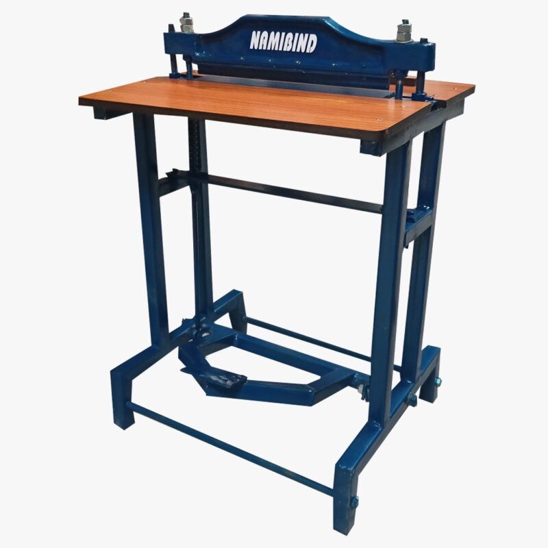 Namibind CR-30 Foot Operated Manual Creasing Machine, 24” Size, MS Body, Color Coated, Wooden Base Plate, Made in India