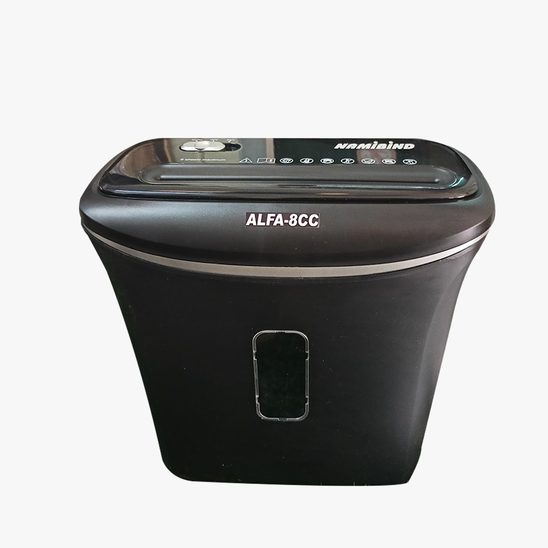 Namibind 8 Sheet Personal Use Cross Cut Paper Shredder with Auto & Reverse Feature 220 mm Feeding Size - Image 6