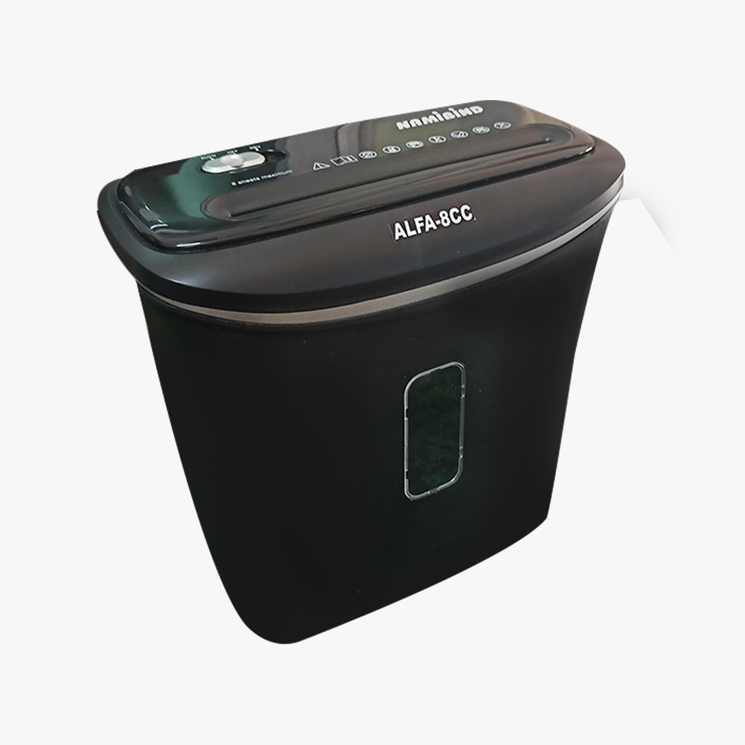 Namibind 8 Sheet Personal Use Cross Cut Paper Shredder with Auto & Reverse Feature 220 mm Feeding Size - Image 2