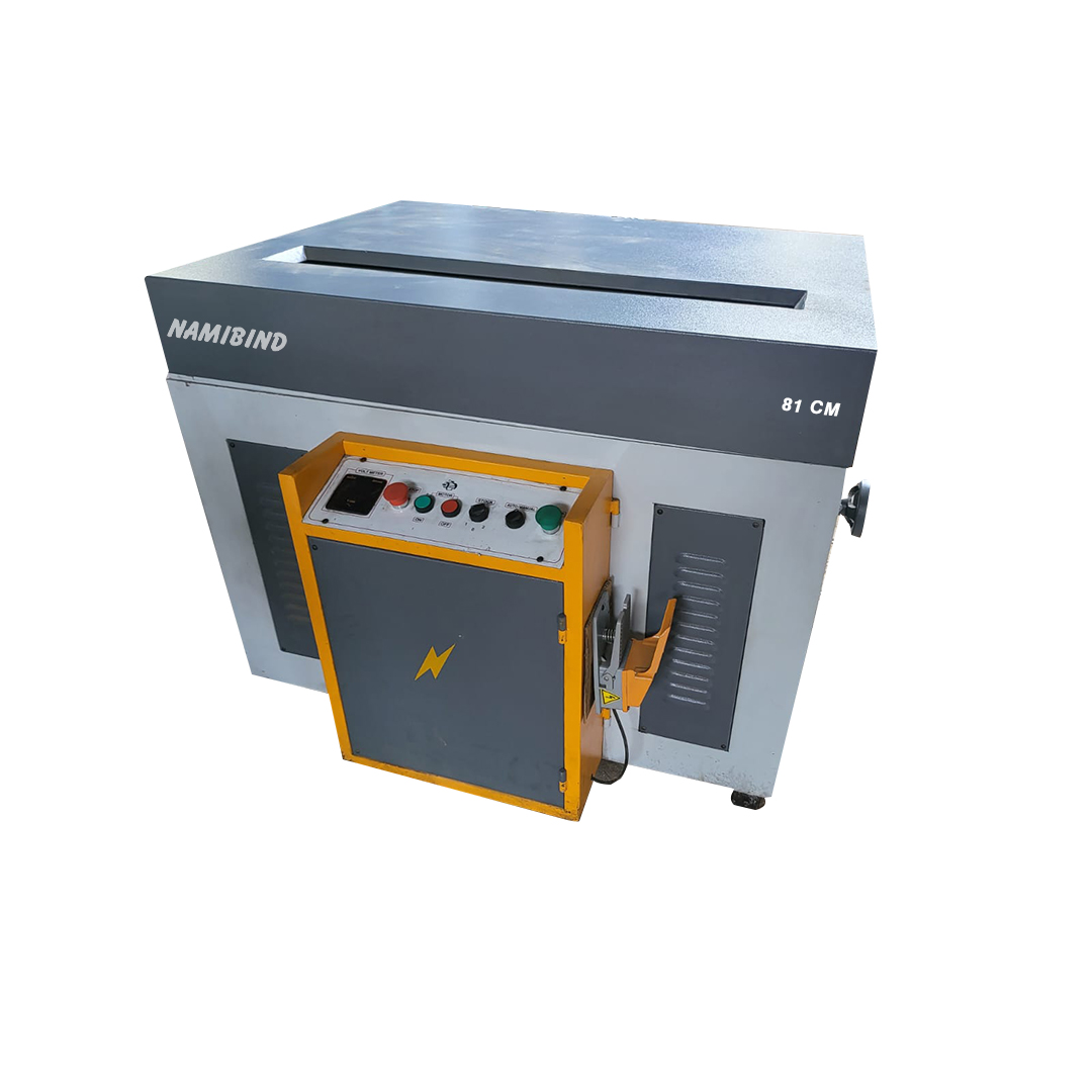 Semi-Automatic Hydraulic Edge Squaring Machine for Bookbinding Max Book Block Width 850 mm Adjustable System Pressure - Image 6