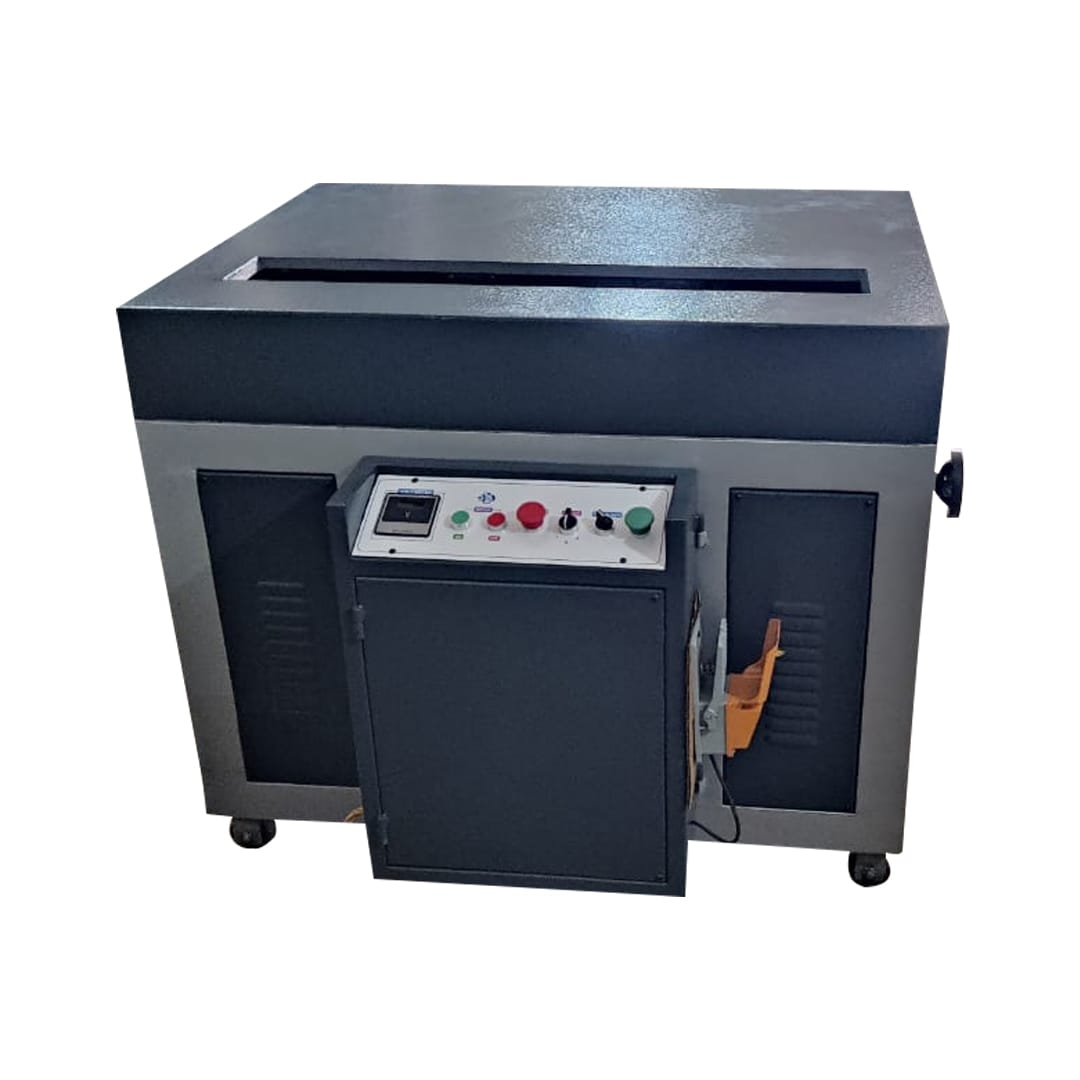 Semi-Automatic Hydraulic Edge Squaring Machine for Bookbinding Max Book Block Width 850 mm Adjustable System Pressure - Image 2