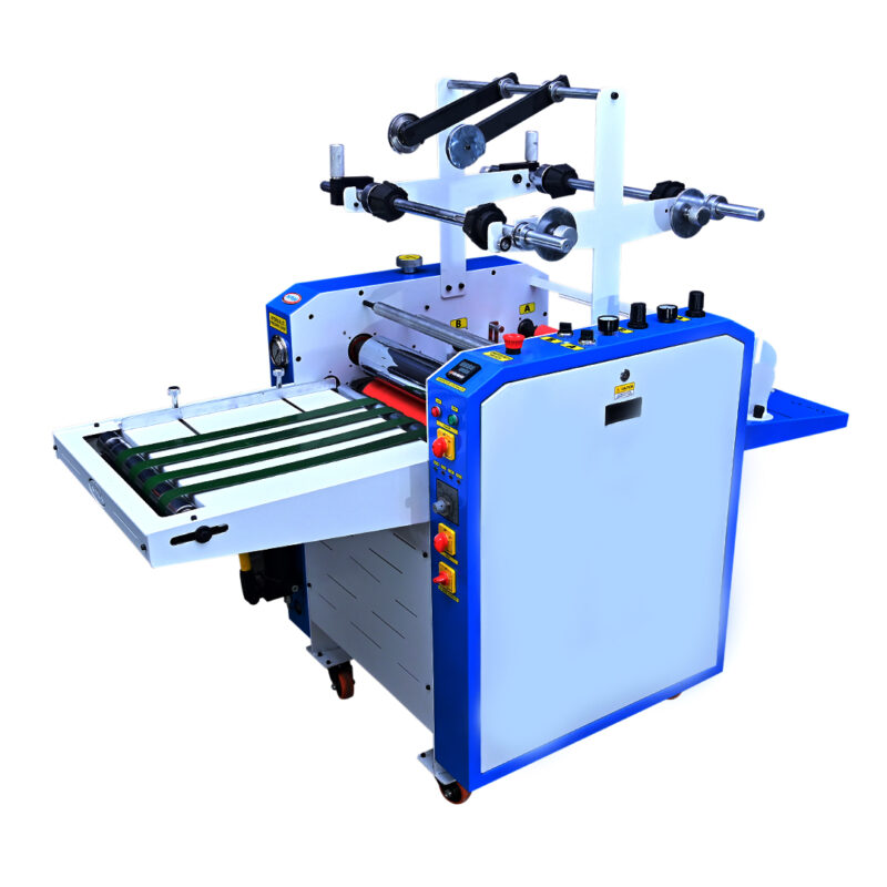 Namibind AC-1300 Auto-Cut Thermal Lamination Machine | 15” Size, 20 Meters/Min, Single Side Lamination, Heated Roller, PID Temperature Control, 1.5 kW Heater, 1 HP Motor