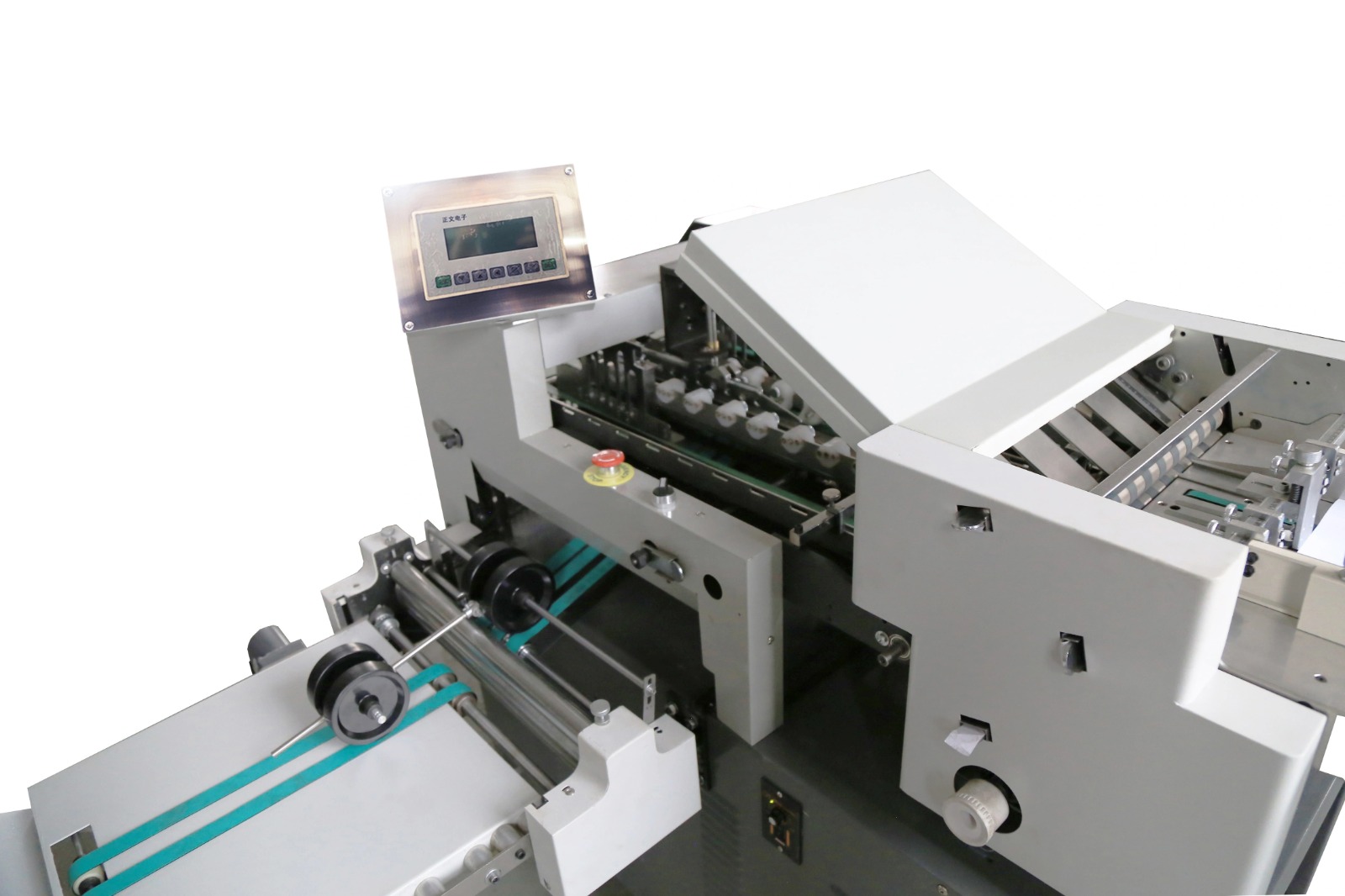 Namibind PFM-380 Vacuum Feeder Suction Paper Folding Machine | 4 Parallel + 1 Cross Fold | 23,000 A4/hr Speed With Suction Feeder System Ideal For Pharmaceutical, Packaging & Marketing Companies - Image 2