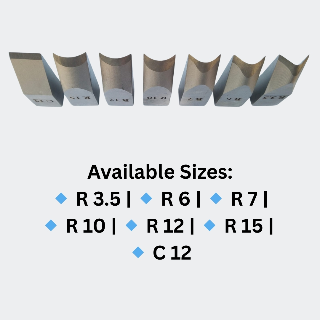 Namibind Round Corner Cutter Blades | Sizes R3.5, R6, R7, R10, R12, R15, C12 Sizes Available | Heavy-Duty Steel Blades for Paper, PVC Cards & Lamination - Image 2